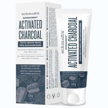 Schmidt's Tooth + Mouth Paste Wondermint with Activated Charcoal - 133g
